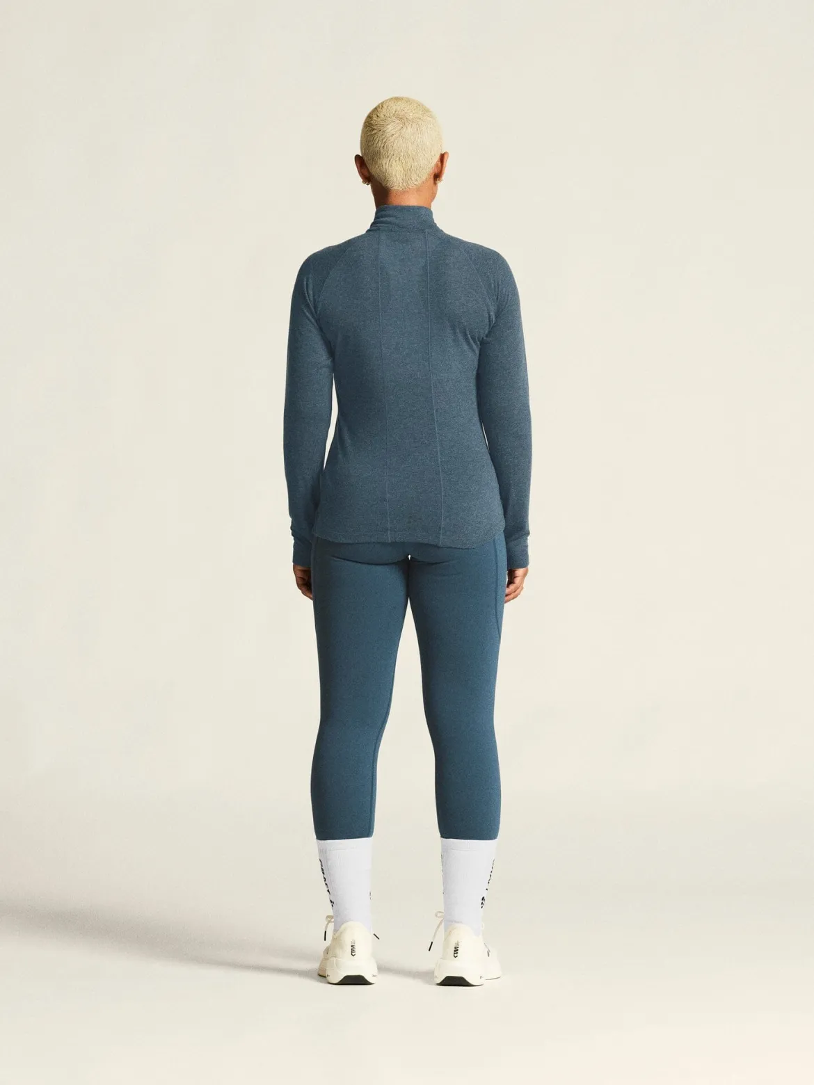 Women's ADV SubZ Wool Longsleeve Tee 3 - ENSIGN/MELANGE