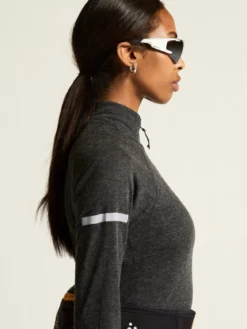 Women's ADV SubZ Wool Longsleeve Tee 3 - Black Melange