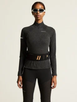 Women's ADV SubZ Wool Longsleeve Tee 3 - Black Melange