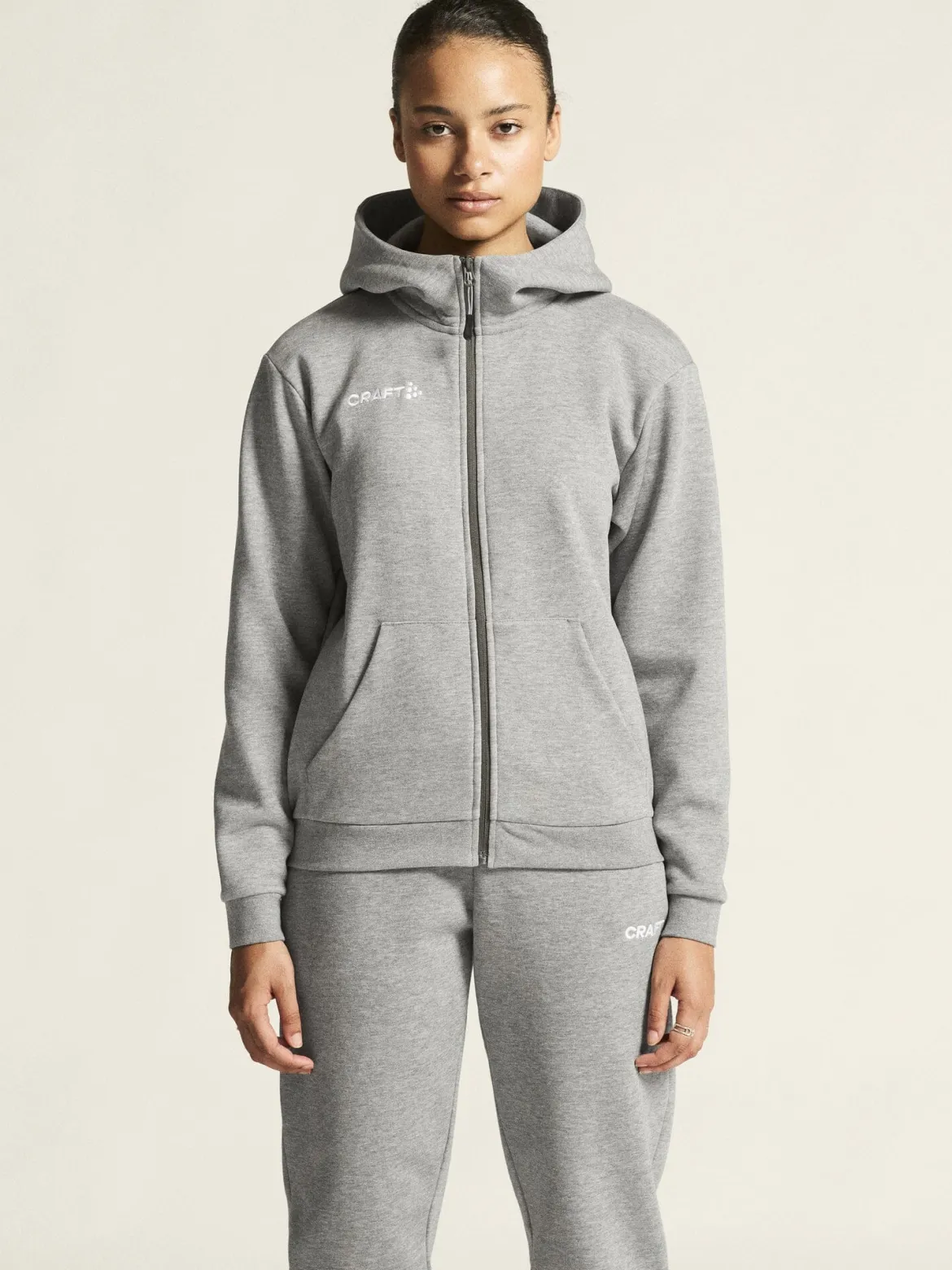 Women's Community 2.0 Logo Full-Zip Hoodie - GREY MELANGE