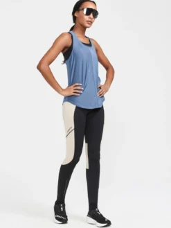 Women's Core Charge Rib Singlet - GLOW