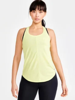 Women's Core Charge Rib Singlet - GLOW