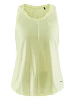Women's Core Charge Rib Singlet - GLOW