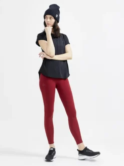 Women's Core Charge Rib Tee - Black
