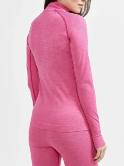 Women's Core Dry Active Comfort Zip Baselayer - FAME