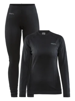 Women's Core Dry Baselayer Set - Black