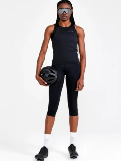 Women's Core Endur Cycling Singlet - Black