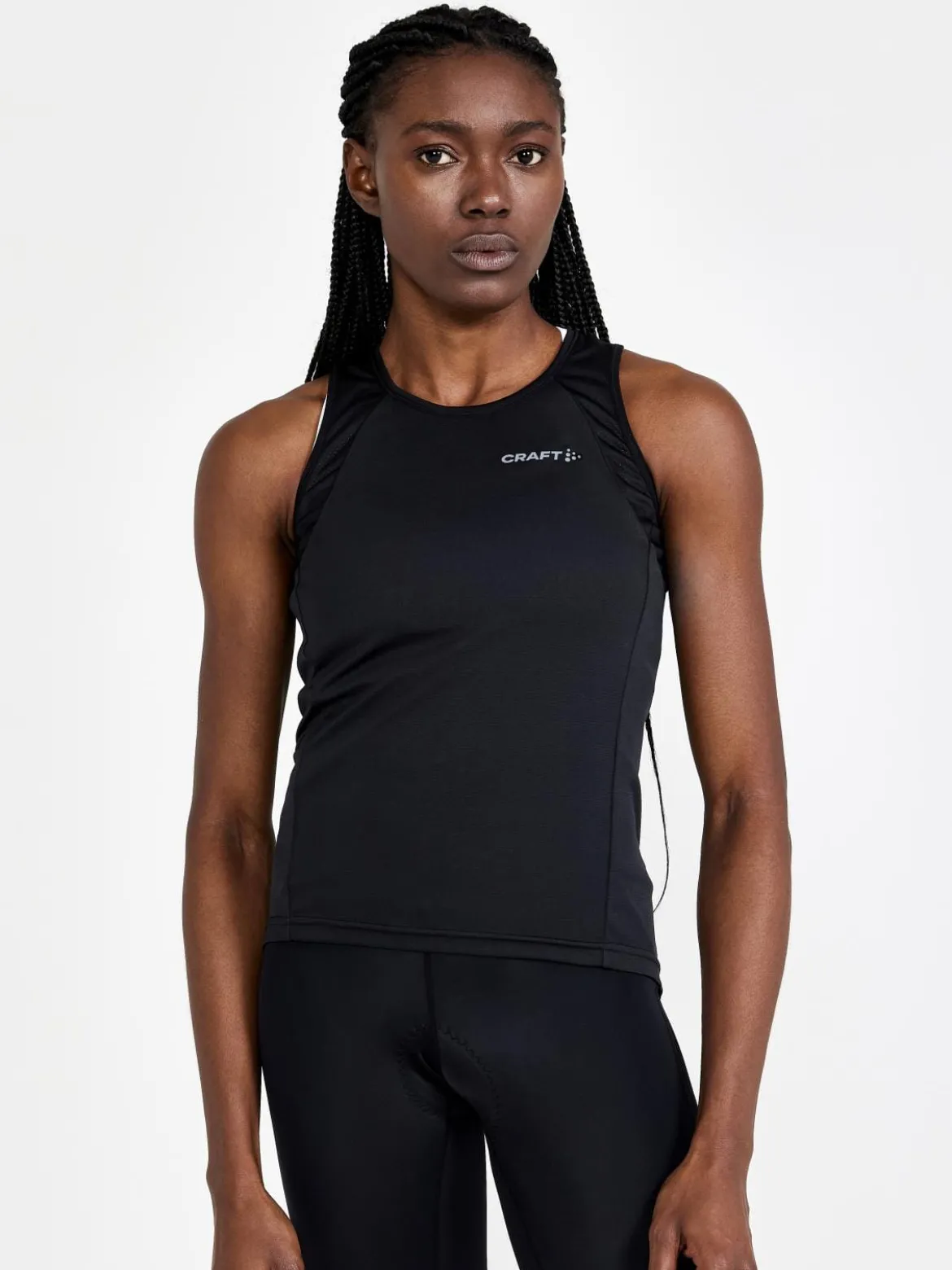Women's Core Endur Cycling Singlet - Black