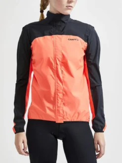 Women's Core Endur Hydro Cycling Jacket - BLACK/SHOCK