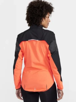 Women's Core Endur Lumen Hydro Bike Jacket - BLACK/SHOCK