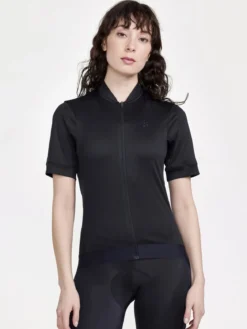 Women's Core Essence Bike Jersey Regular Fit - Black