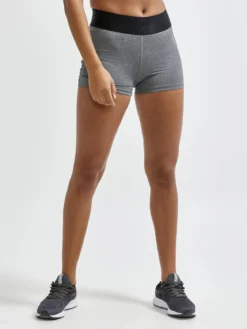 Women's Core Essence Training Hot Pants - Dk Grey Melange