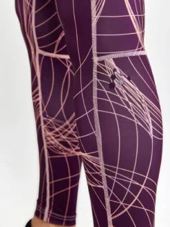 Women's Core Essence Training Tights - BURGUNDY-BLEIKUR