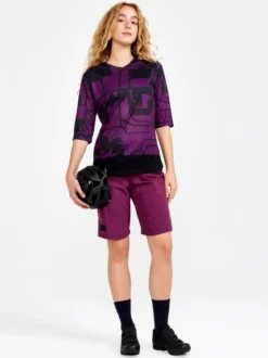 Women's Core Gravel Short Sleeve Tee - BLOSSOM-BLACK