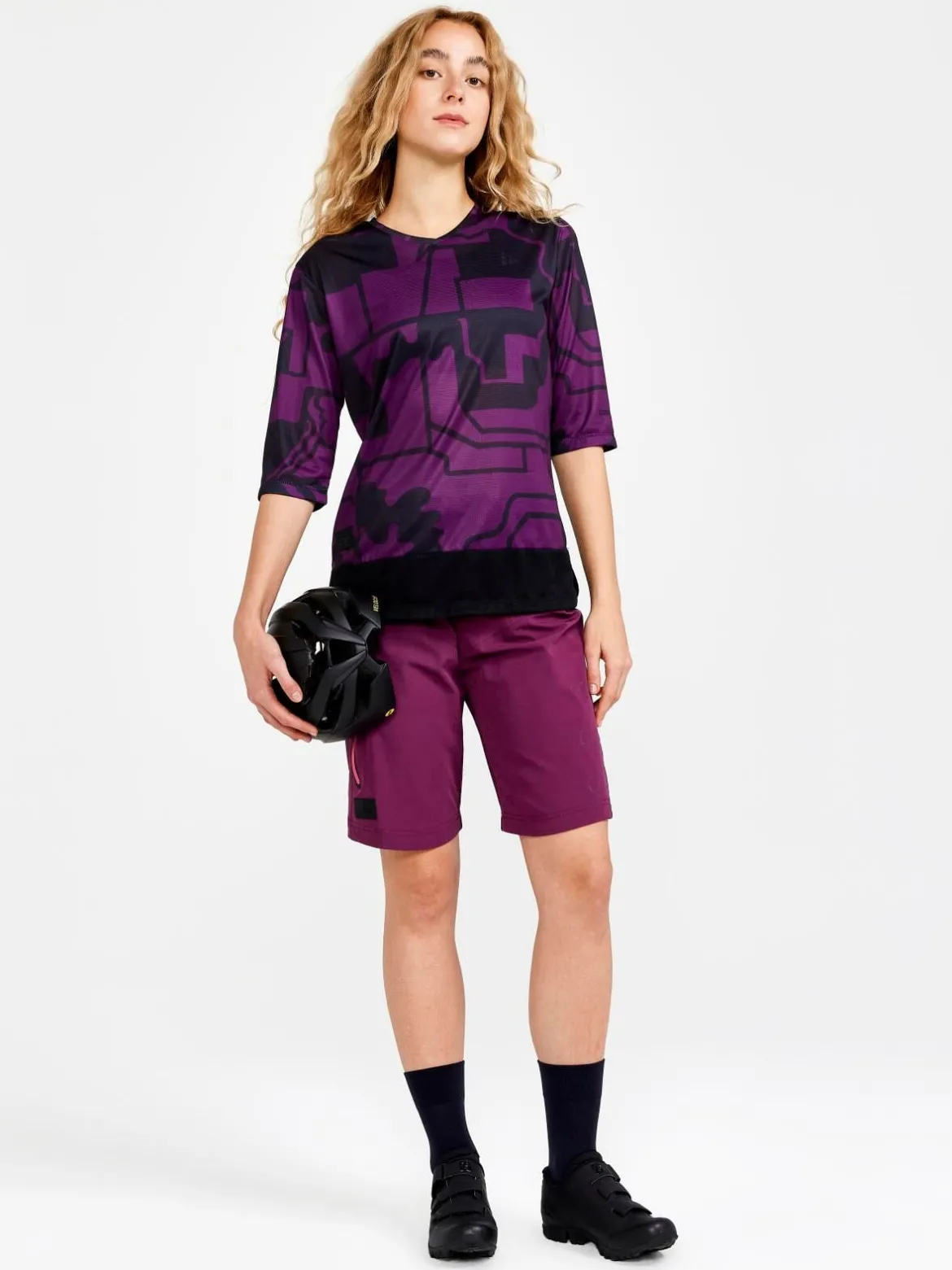 Women's Core Gravel Short Sleeve Tee - BLOSSOM-BLACK
