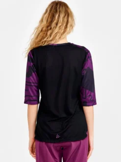Women's Core Gravel Short Sleeve Tee - BLOSSOM-BLACK