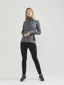 Women's Core Trim Thermal Midlayer - GREY MELANGE