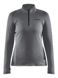 Women's Core Trim Thermal Midlayer - Dk Grey Melange