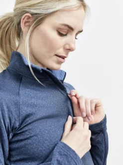 Women's Core Trim Thermal Midlayer - BLUES-MELANGE
