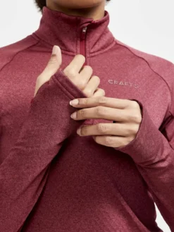 Women's Core Trim Thermal Midlayer - RHUBARB MELANGE