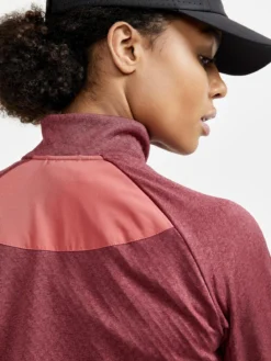 Women's Core Trim Thermal Midlayer - RHUBARB MELANGE