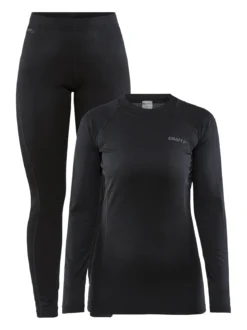 Women's Core Warm Baselayer Set - Black