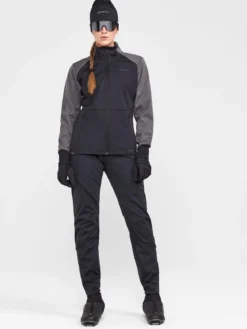 Women's Core XC Training Full-Zip Pants - Black