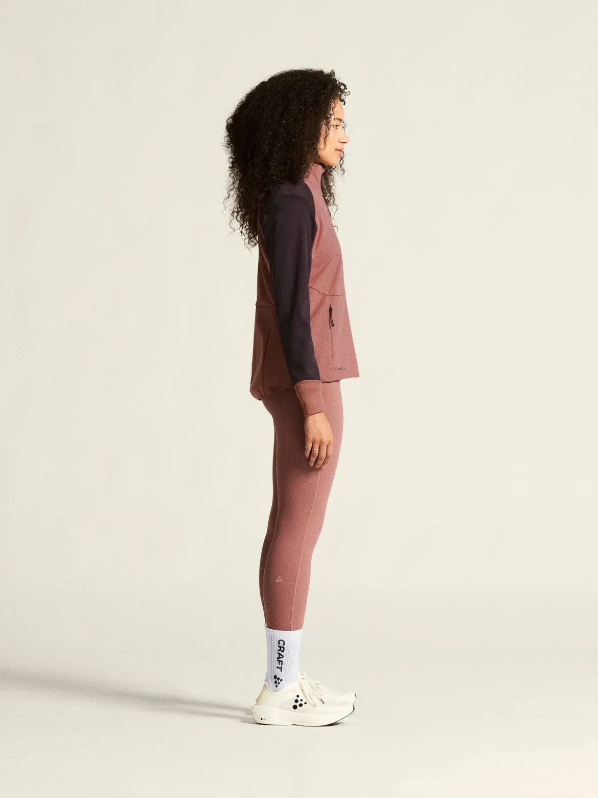 Women's Core XC Training Jacket - Rose Brown/DK Plum