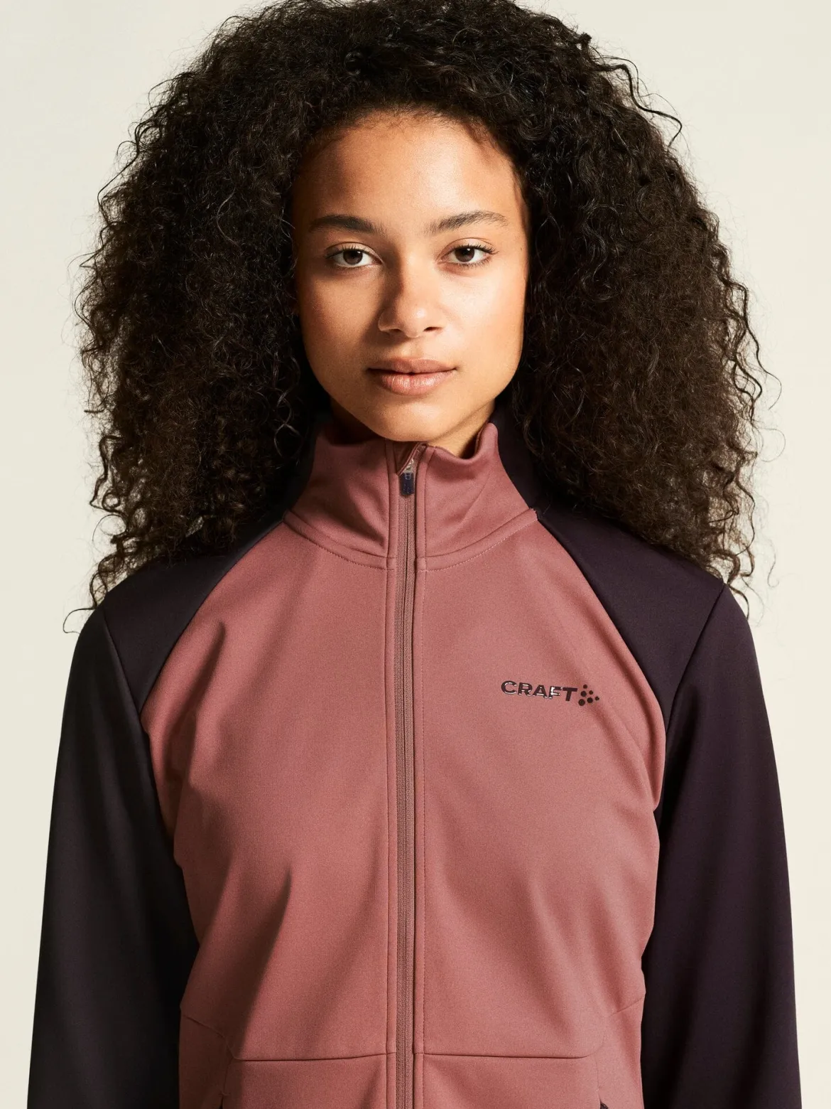Women's Core XC Training Jacket - Rose Brown/DK Plum