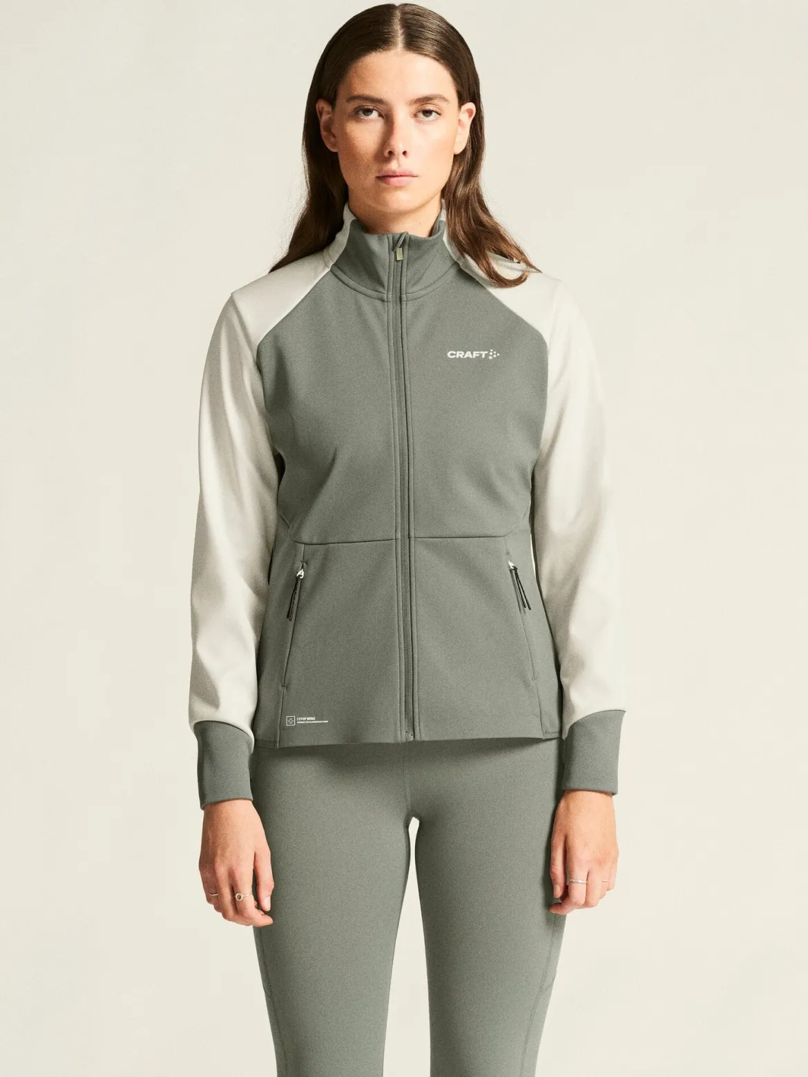 Women's Core XC Training Jacket - Leaf/Tofu