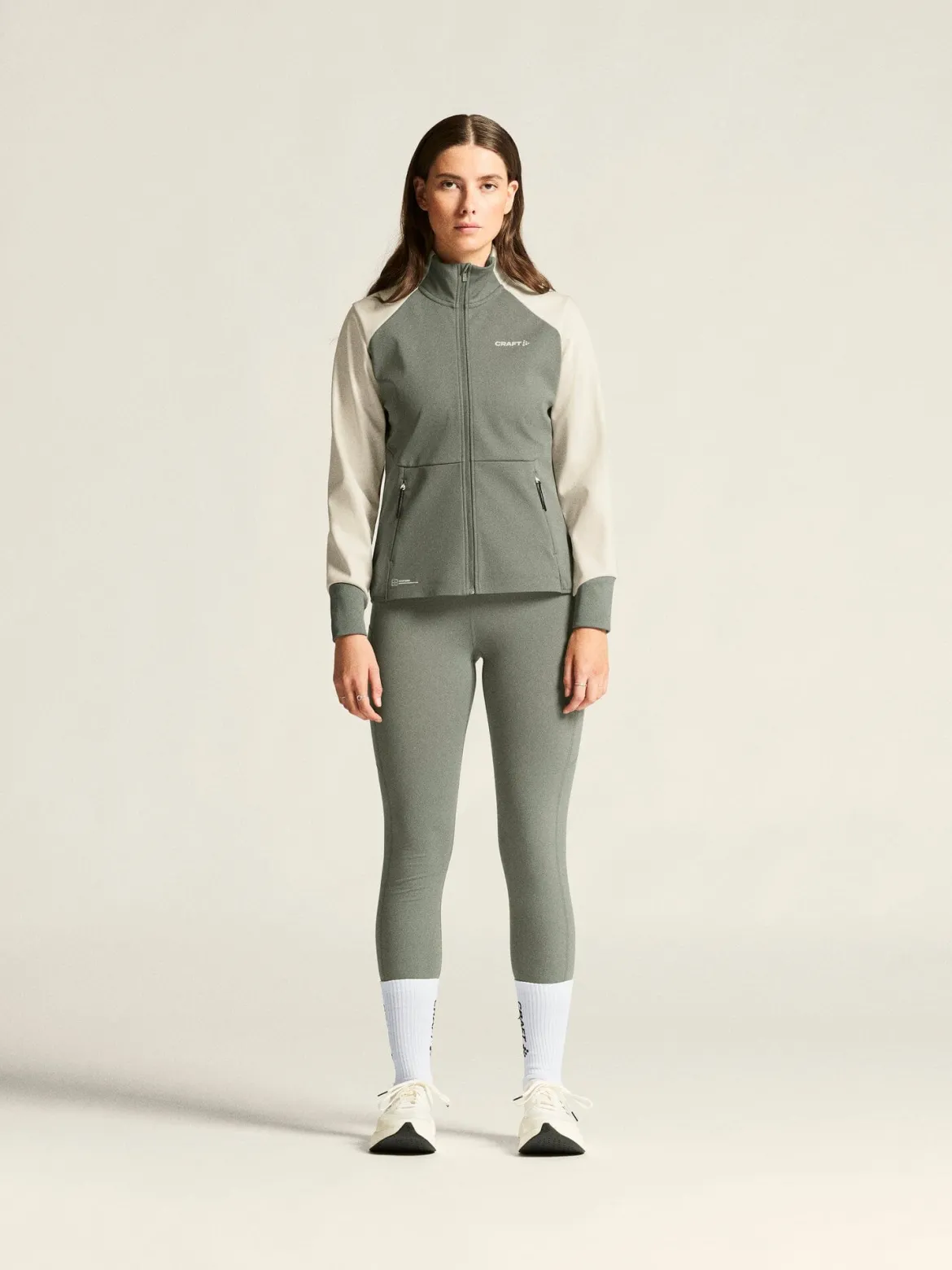 Women's Core XC Training Jacket - Leaf/Tofu