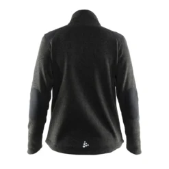 Women's Craft Noble Zip Fleece Jacket - BLACK/PLATINUM