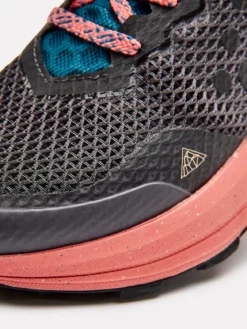 Women's CTM Ultra Trail Running Shoes - Granite/Coral