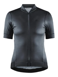 Women's Essence Cycling Jersey - ASPHALT