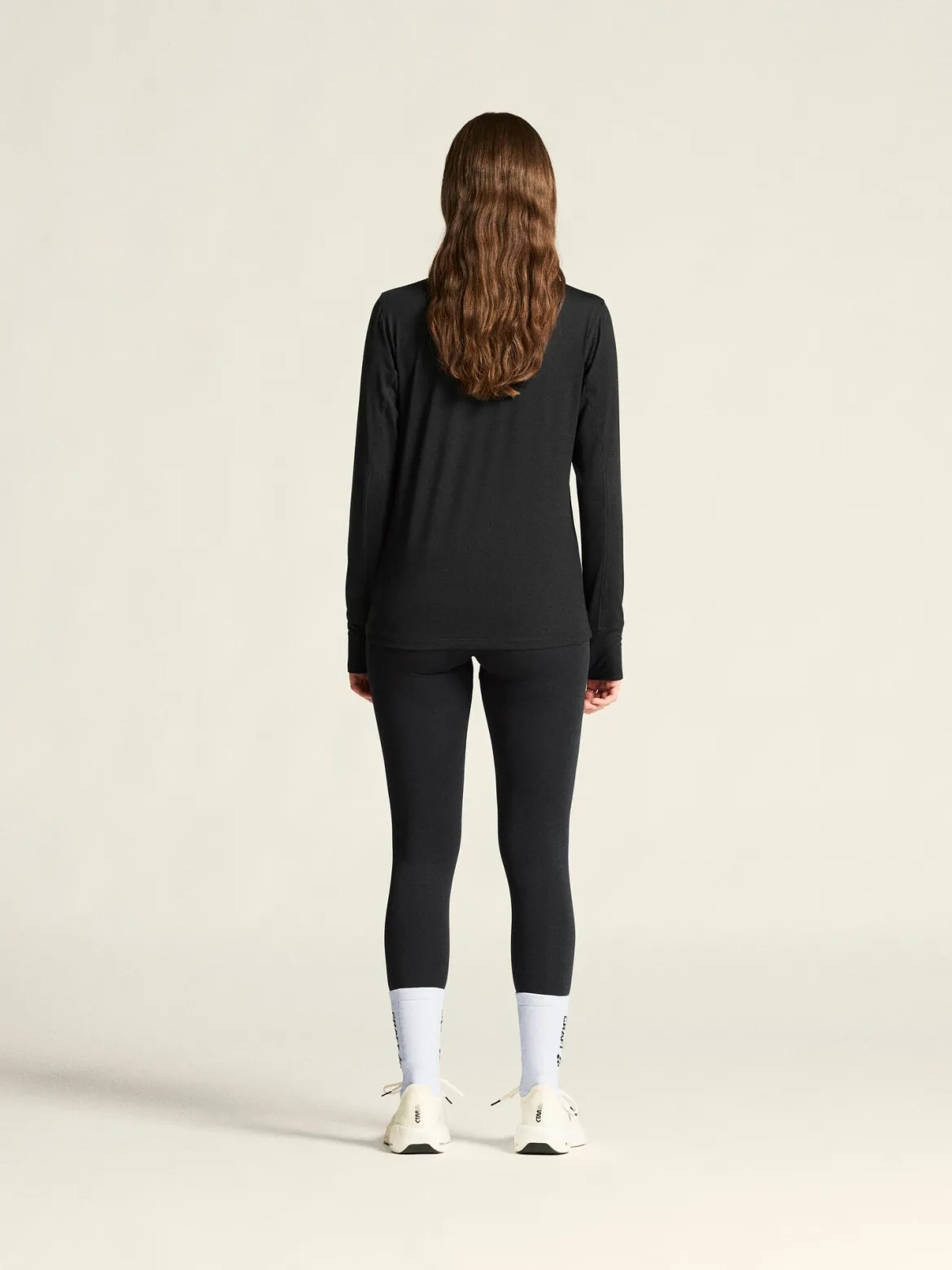Women's Flow HZ LS - Black Melange
