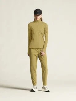 Women's Flow HZ LS - KHAKI MELANGE