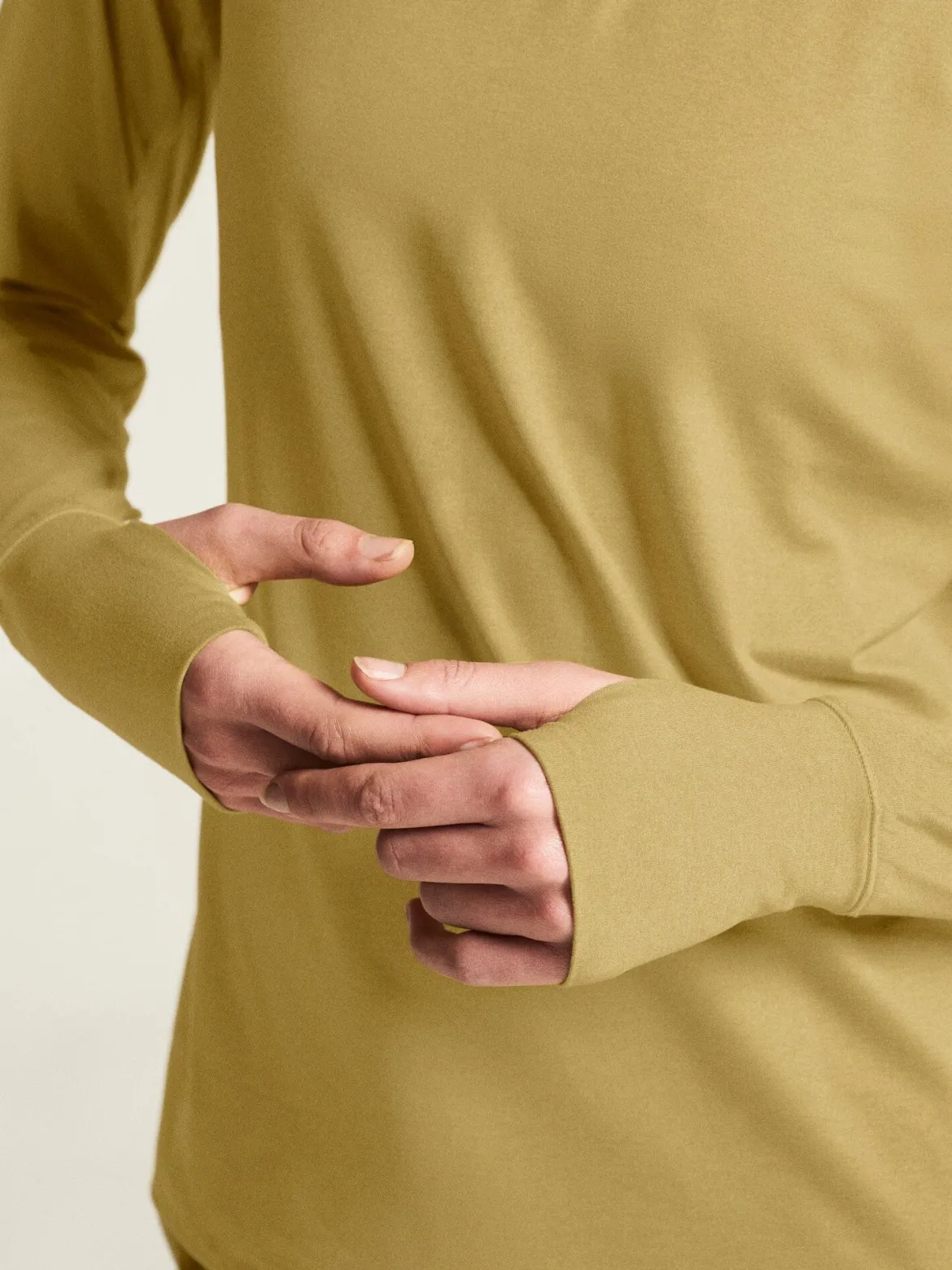 Women's Flow HZ LS - KHAKI MELANGE