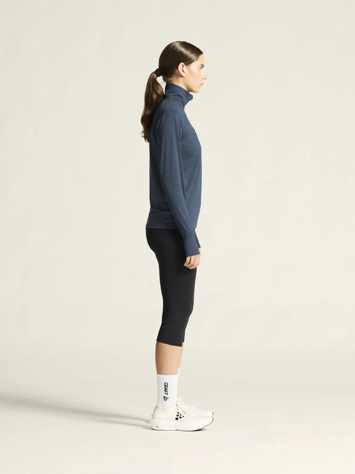 Women's Flow HZ LS - NORTH/MELANGE