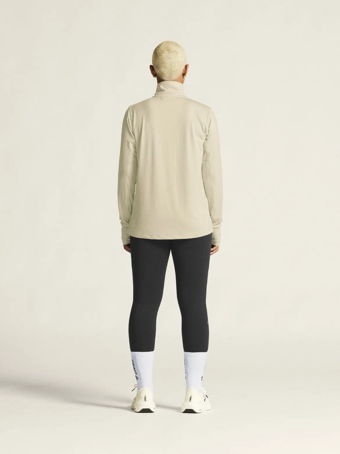 Women's Flow HZ LS - PLASTER-MELANGE