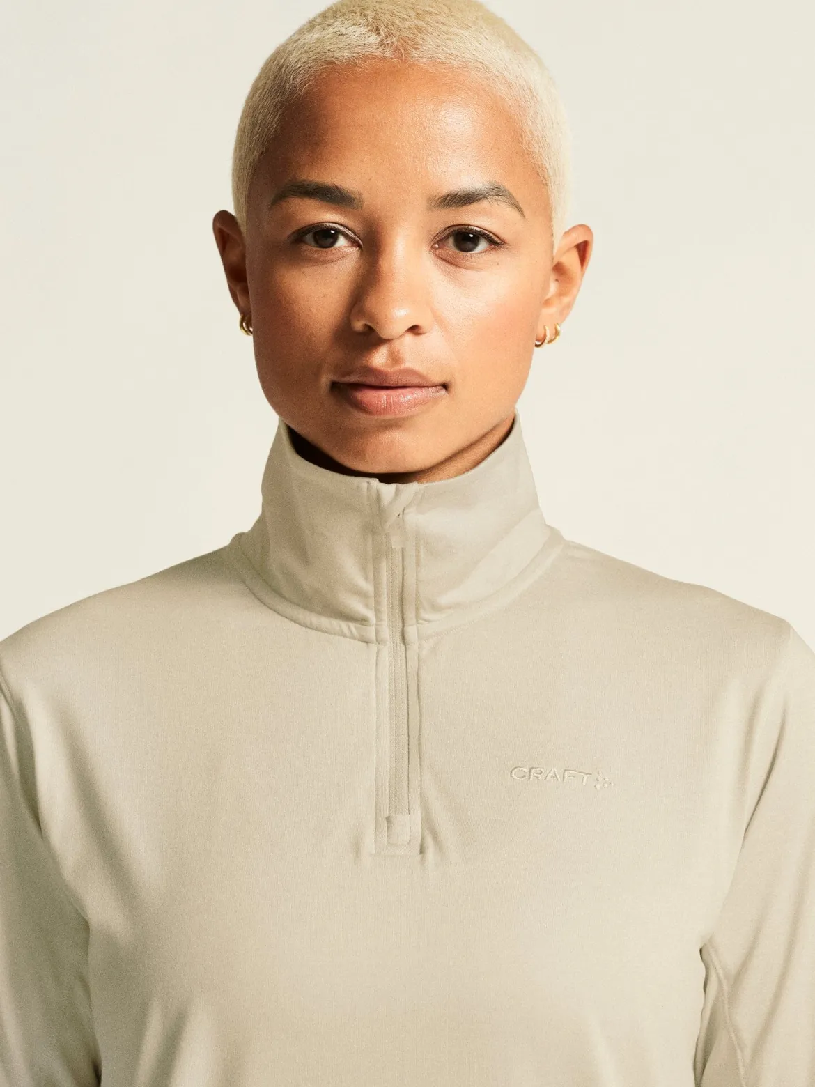 Women's Flow HZ LS - PLASTER-MELANGE