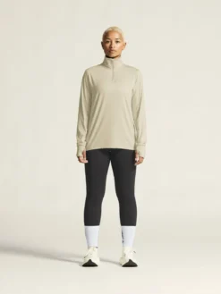 Women's Flow HZ LS - PLASTER-MELANGE
