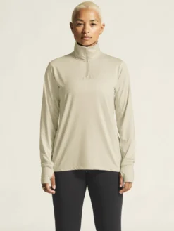 Women's Flow HZ LS - PLASTER-MELANGE