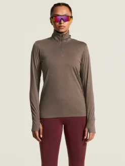 Women's Flow HZ LS - Plum Taupe/Melange