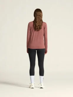 Women's Flow HZ LS - ROSE BROWN/MELANGE