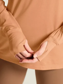 Women's Flow HZ LS - SYRUP/MELANGE