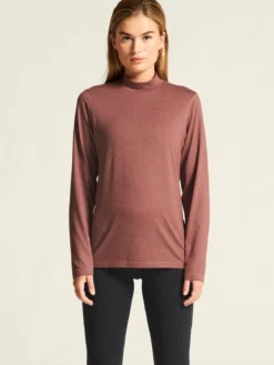 Women's Flow Ms Longsleeve - ROSE BROWN/MELANGE