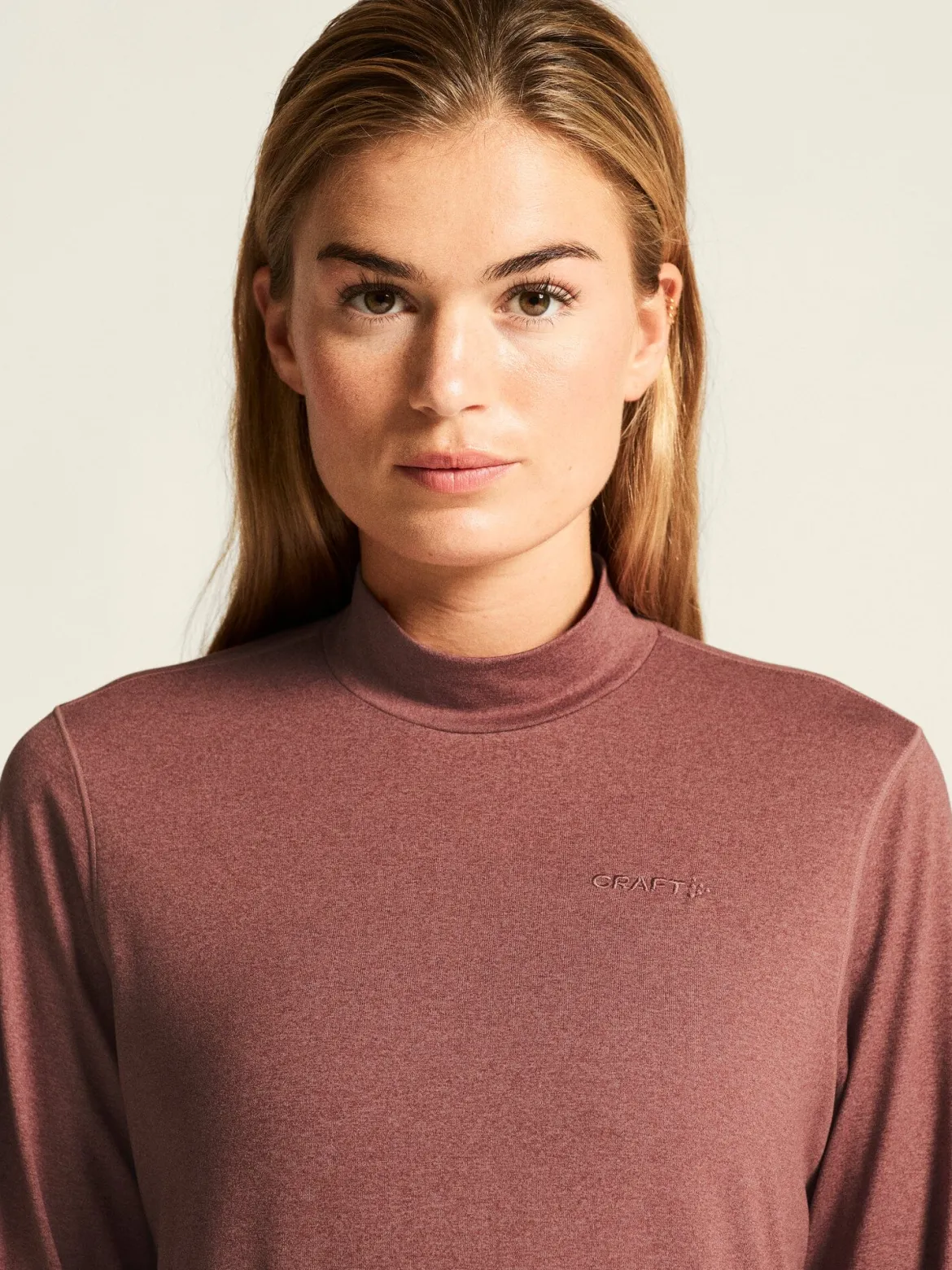 Women's Flow Ms Longsleeve - ROSE BROWN/MELANGE