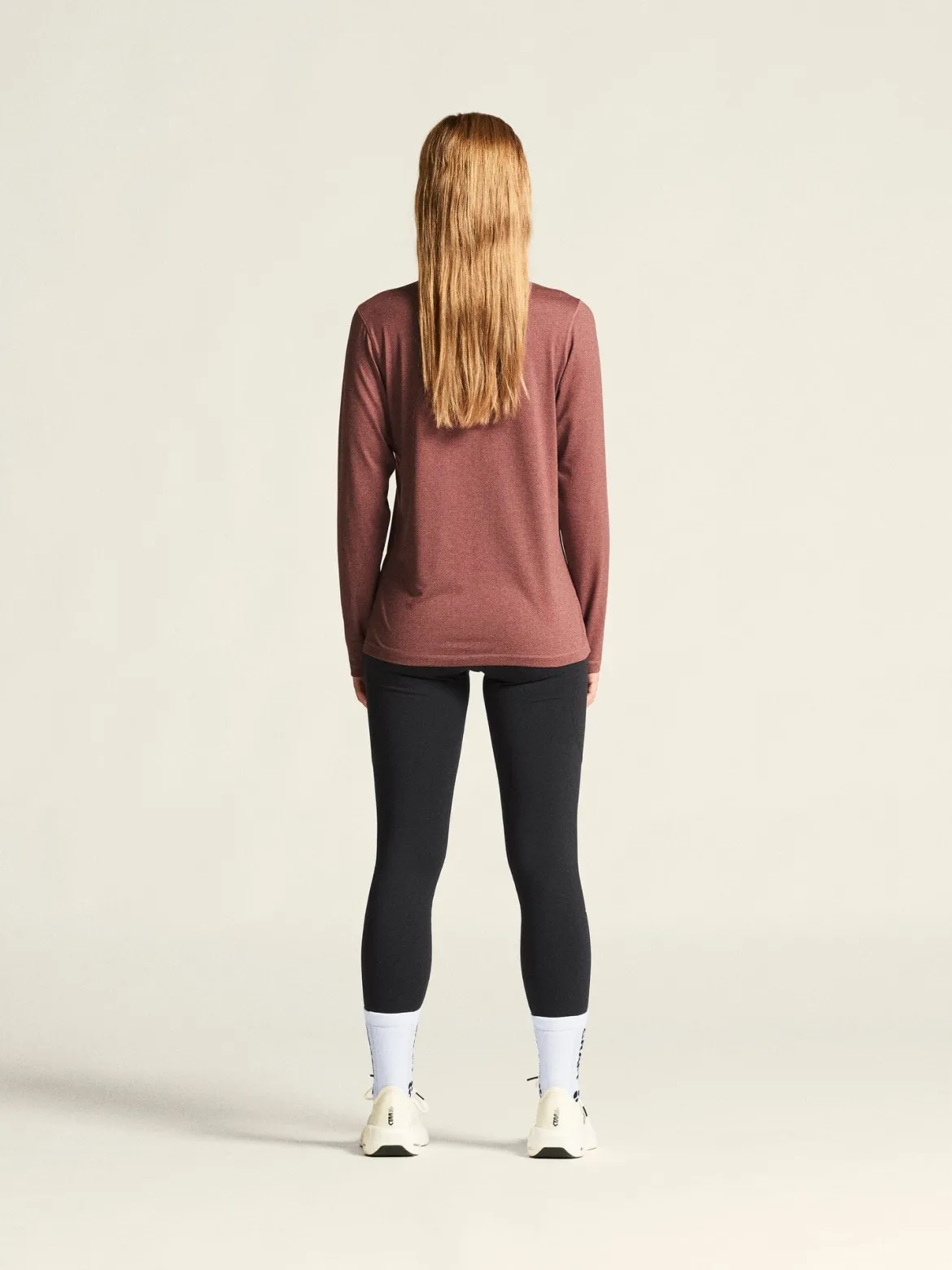 Women's Flow Ms Longsleeve - ROSE BROWN/MELANGE