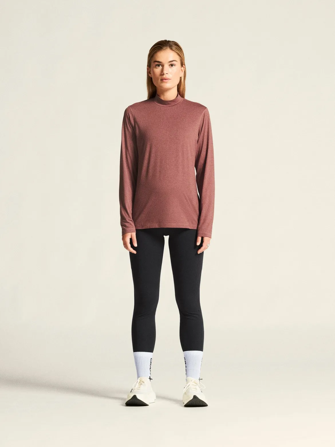 Women's Flow Ms Longsleeve - ROSE BROWN/MELANGE