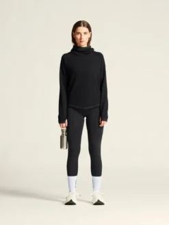 Women's Grid Hood - Black